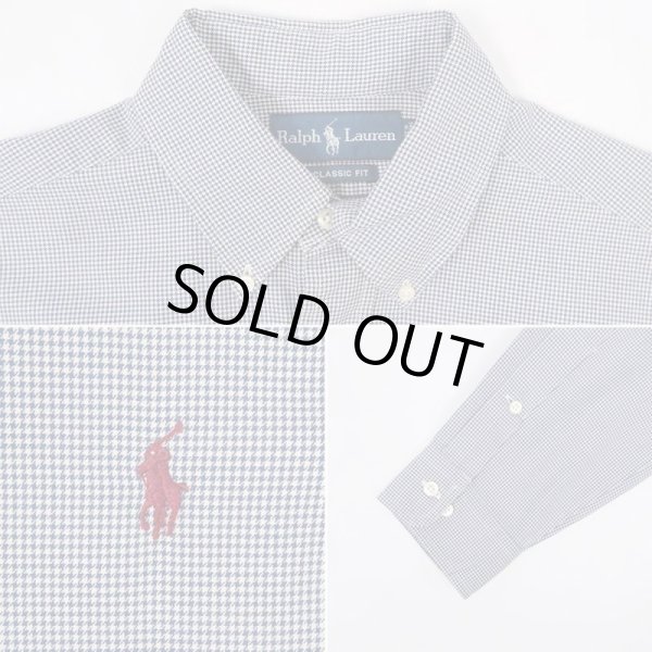 画像3: 90's Polo Ralph Lauren BDシャツ "CLASSIC FIT / 千鳥格子柄" (3)