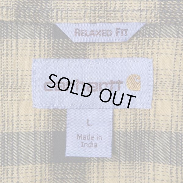 画像2: 00's Carhartt オンブレチェック柄 ボタンダウンシャツ (2)