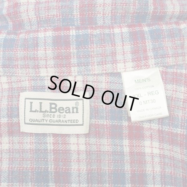 画像2: 90's L.L.Bean ヘビーネル ボタンダウンシャツ "MADE IN CANADA" (2)