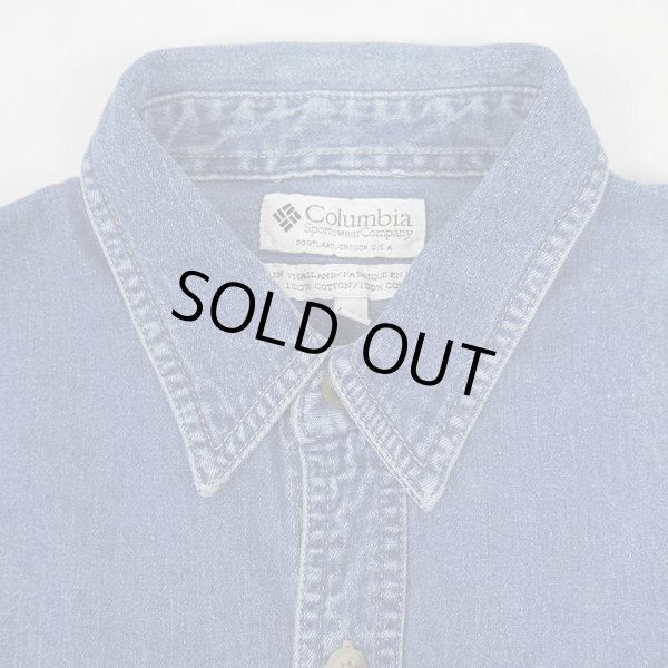 画像4: 90's Columbia デニムワークシャツ (4)