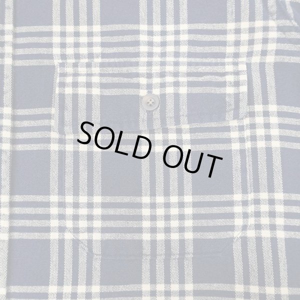 画像4: 90's L.L.Bean シャモアクロスシャツ "MADE IN USA / NAVY Plaid" (4)