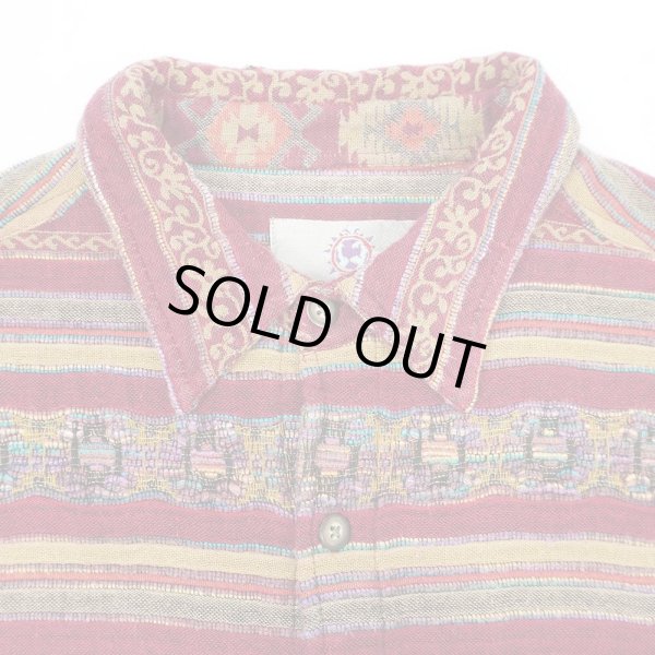 画像4: 90's THE TERRITORY AHEAD 総柄 インディアコットンシャツ (4)