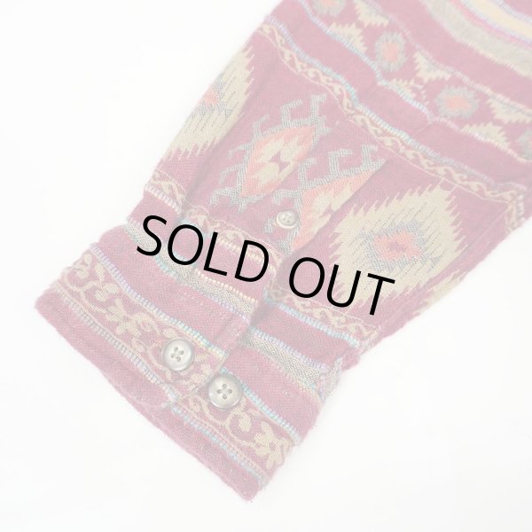 画像5: 90's THE TERRITORY AHEAD 総柄 インディアコットンシャツ (5)