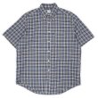 画像1: 00's Brooks Brothers S/S ボタンダウンシャツ "Navy Plaid" (1)