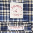 画像2: 00's Brooks Brothers S/S ボタンダウンシャツ "Navy Plaid" (2)
