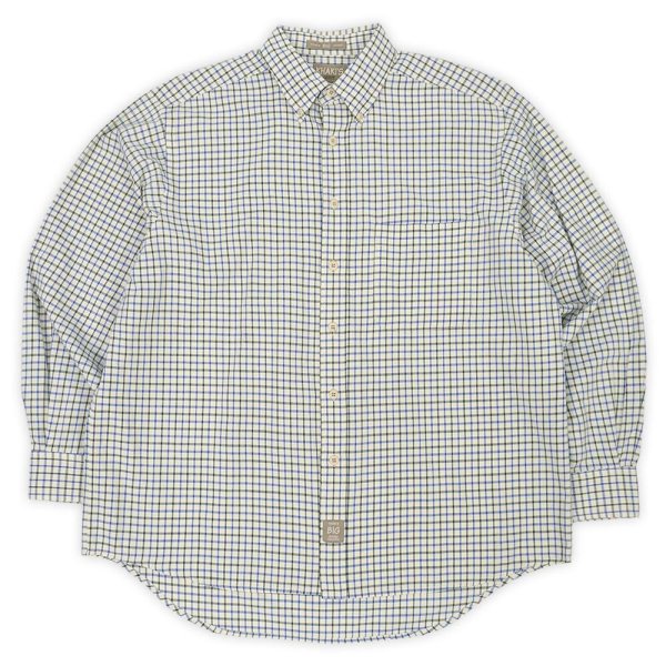 画像1: 90's KHAKI'S by ARROW ボタンダウンシャツ "White×Blue Plaid / BIG OXFORD" (1)