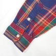 画像5: 90's Polo Ralph Lauren フランネル ボタンダウンシャツ "RL WORKSHIRT / Navy Plaid" (5)