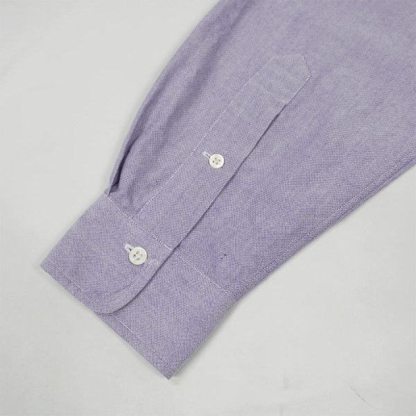 画像4: Early 90's Polo Ralph Lauren ボタンダウンシャツ "PURPLE OXFORD" (4)