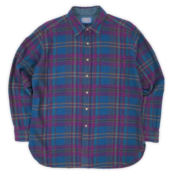 画像1: 70's PENDLETON レギュラーカラー ウールシャツ "MADE IN USA" (1)