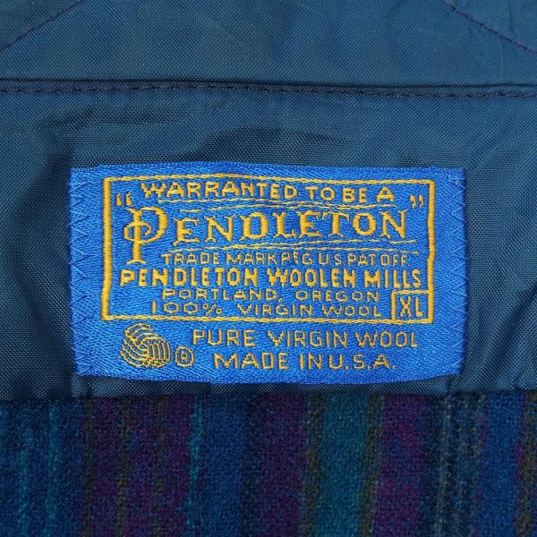 画像2: 70's PENDLETON レギュラーカラー ウールシャツ "MADE IN USA" (2)