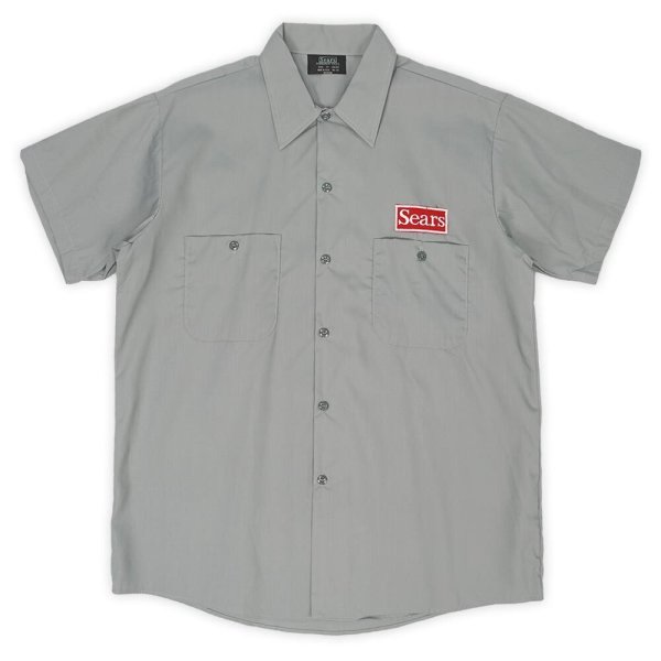 画像1: 70's Sears S/S ワークシャツ "MADE IN USA / DEADSTOCK" (1)
