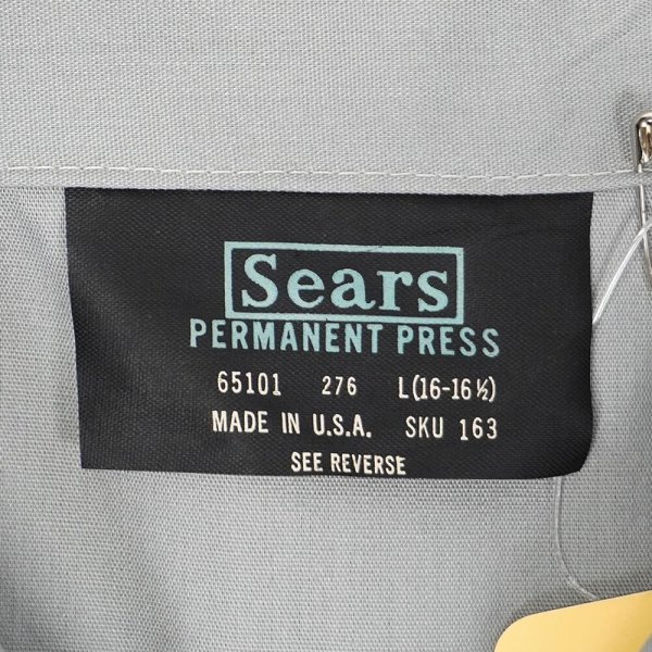 画像2: 70's Sears S/S ワークシャツ "MADE IN USA / DEADSTOCK" (2)