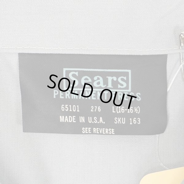 画像2: 70's Sears S/S ワークシャツ "MADE IN USA / DEADSTOCK" (2)