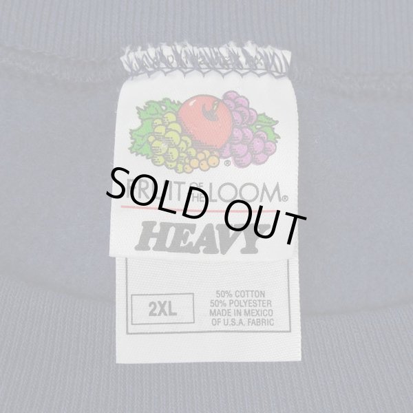画像2: Early 00's Fruit of the loom ブランクスウェット "NAVY / DEADSTOCK" (2)