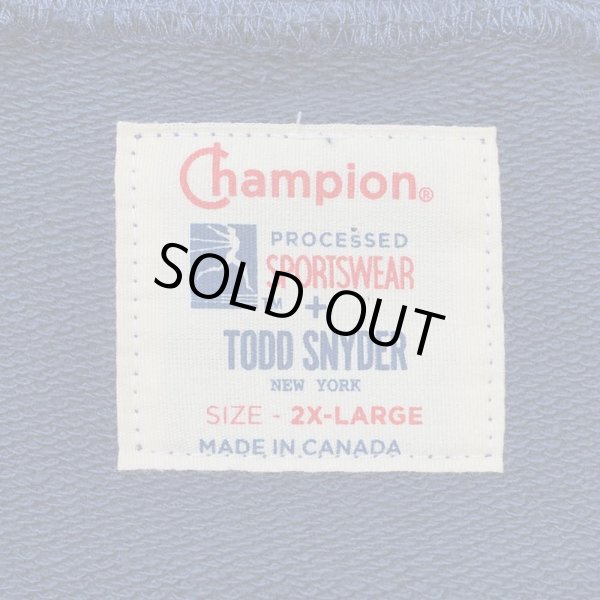 画像2: 00's TODO SNYDER × Champion タートルネック スウェット "MADE IN CANADA" (2)