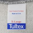 画像2: 80's Tultex ブランクスウェット "DEADSTOCK / MADE IN USA / HEATHER GRAY" (2)