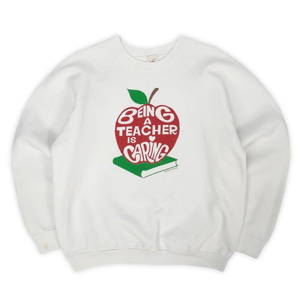 画像1: 80-90's Fruit of the loom プリント スウェット "MADE IN USA" (1)