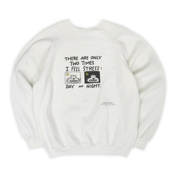 画像1: 90's SHOEBOX GREETINGS プリントスウェット "Hanes body" (1)