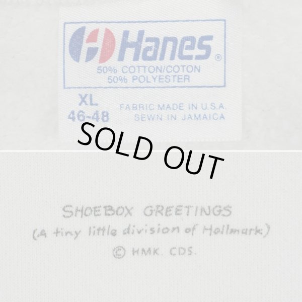 画像2: 90's SHOEBOX GREETINGS プリントスウェット "Hanes body" (2)