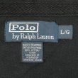 画像2: 00's Polo Ralph Lauren コットンピケ フルジップパーカー "FADE BLACK" (2)