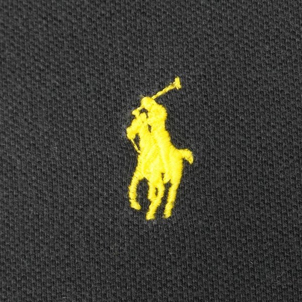 画像3: 00's Polo Ralph Lauren コットンピケ フルジップパーカー "FADE BLACK" (3)