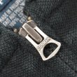 画像4: 00's Polo Ralph Lauren コットンピケ フルジップパーカー "FADE BLACK" (4)
