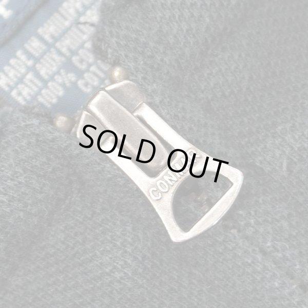 画像4: 00's Polo Ralph Lauren コットンピケ フルジップパーカー "FADE BLACK" (4)