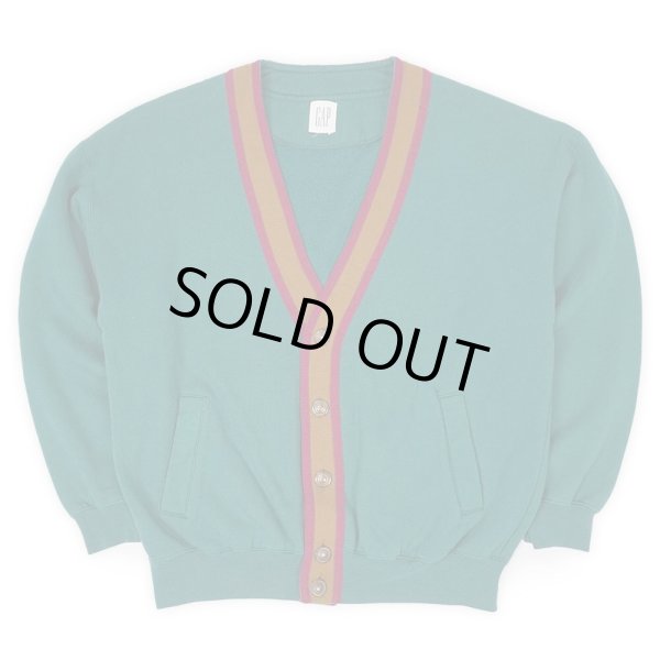 画像1: 90's OLD GAP スウェットカーディガン (1)