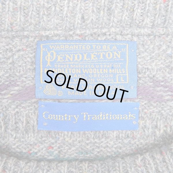 画像3: 70's Pendleton ノルディック柄 ウールニット "MADE IN USA" (3)