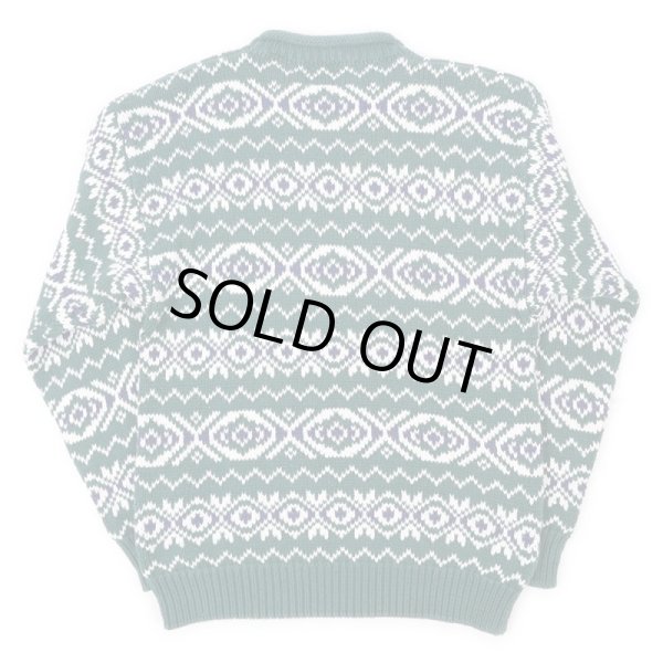 画像2: 90's OLD GAP ロールネック コットンニット "GREEN" (2)