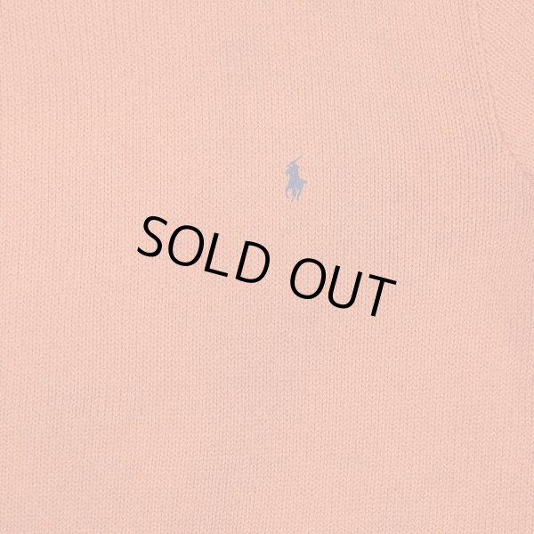 画像3: 90's Polo Ralph Lauren コットンニット "ORANGE" (3)