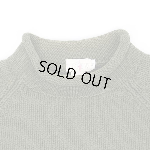 画像3: 90's J.CREW ロールネック コットンニット "OLIVE" (3)