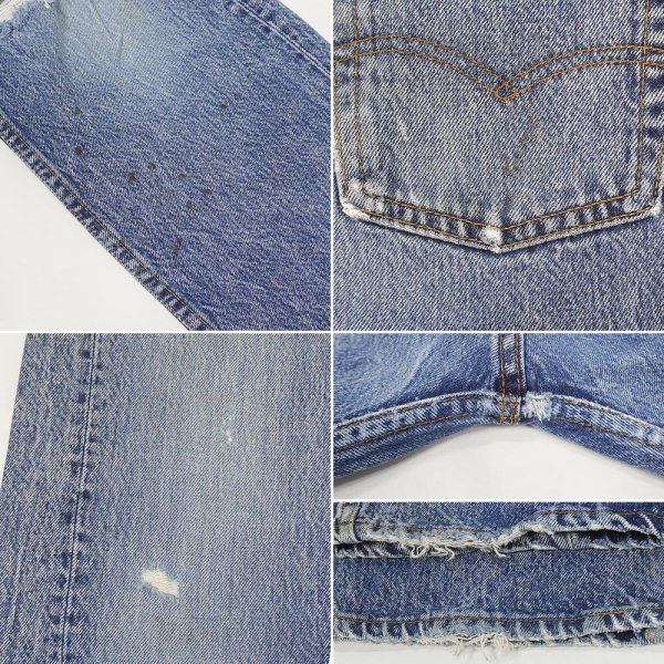 画像5: Late 80's Levi's 501 クラッシュデニムパンツ "MADE IN USA / W31" (5)