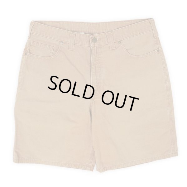 画像2: 00's Carhartt リップストップ ワークショーツ "BROWN / W34" (2)