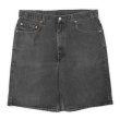画像1: 90-00's Levi's 550 ブラックデニムショーツ "W35相当" (1)