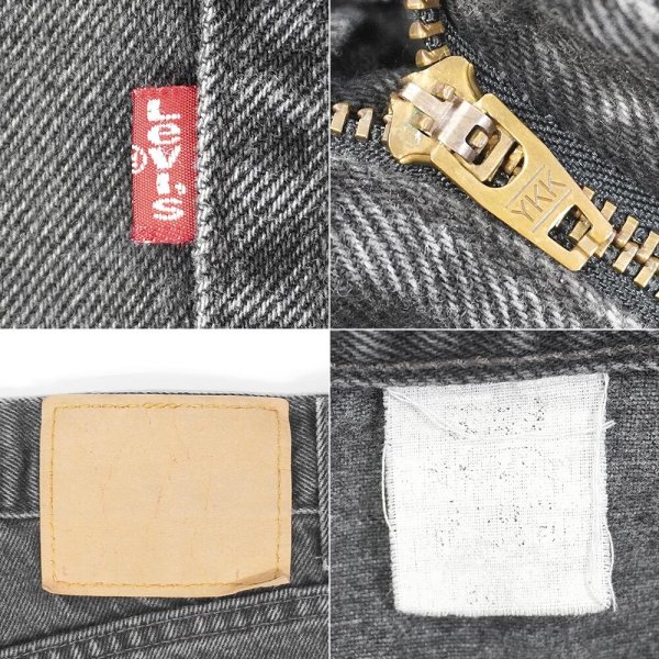 画像3: 90-00's Levi's 550 ブラックデニムショーツ "W35相当" (3)