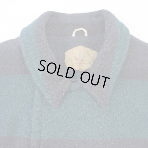 画像4: 90's Woolrich ワイドボーダー柄 Pコート "MADE IN USA" (4)