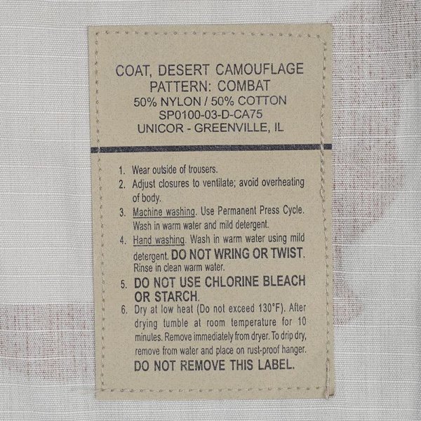 画像3: 00's US.ARMY デザートカモ柄 BDUジャケット "DEADSTOCK / LARGE-SHORT" (3)