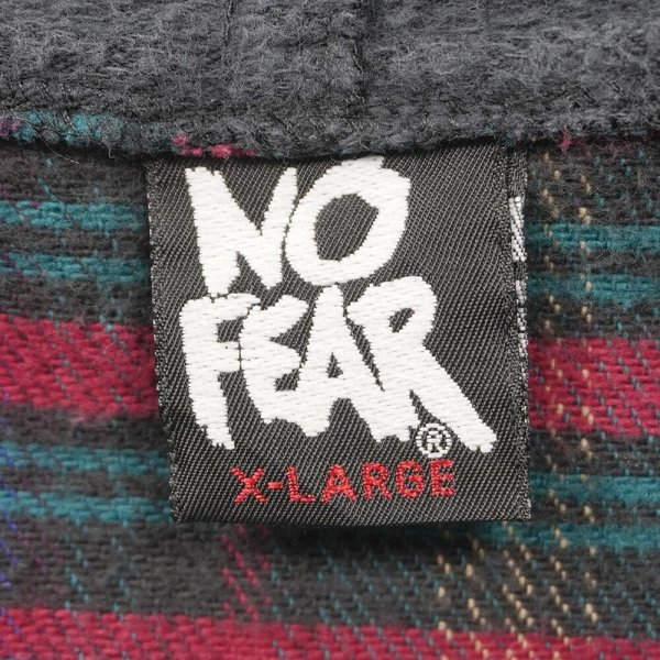 画像2: 90's NO FEAR ヘビーネルアノラック (2)