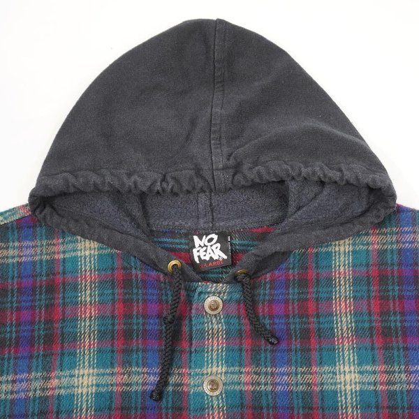 画像4: 90's NO FEAR ヘビーネルアノラック (4)
