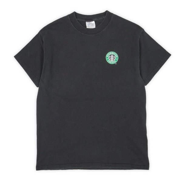 画像1: 00's STARBUCKS COFFEE 両面プリントTシャツ (1)