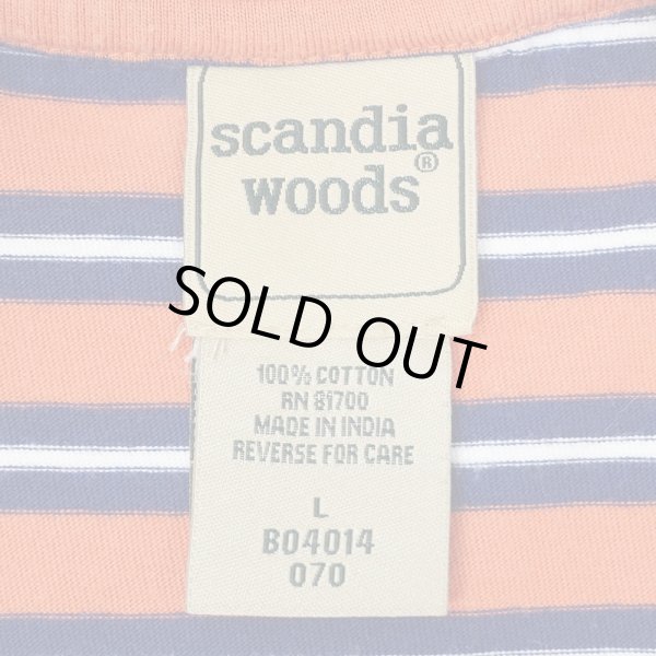 画像2: 90-00's Scandia Woods マルチボーダー ポケットTシャツ (2)