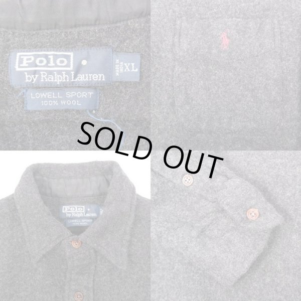 画像3: 90's Polo Ralph Lauren ウールシャツ "LOWELL SPORT" (3)