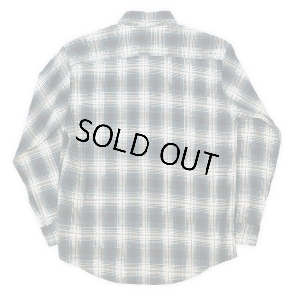 画像2: 90's SAUCATUCK オンブレチェック柄 プリントネルシャツ (2)
