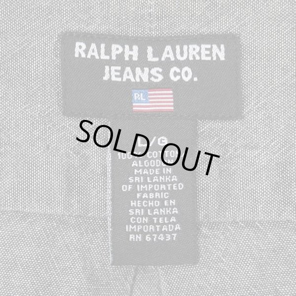 画像2: 90s RALPH LAUREN JEANS S/S シャンブレー ボタンダウンシャツ (2)