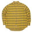 画像1: 90's KHAKI'S by ARROW ボタンダウンシャツ "Yellow Plaid / BIG OXFORD" (1)