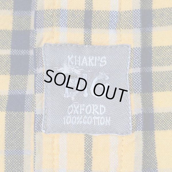 画像5: 90's KHAKI'S by ARROW ボタンダウンシャツ "Yellow Plaid / BIG OXFORD" (5)