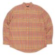 画像1: 90's Polo Ralph Lauren ボタンダウンシャツ "RL WORKSHIRT / Orange Plaid" (1)
