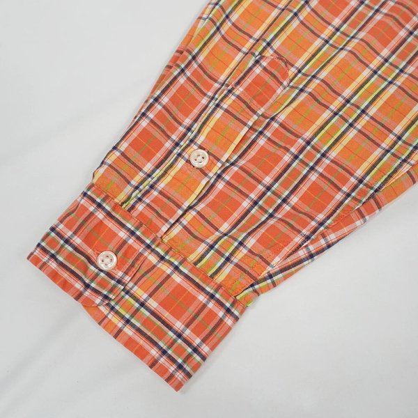 画像5: 90's Polo Ralph Lauren ボタンダウンシャツ "RL WORKSHIRT / Orange Plaid" (5)