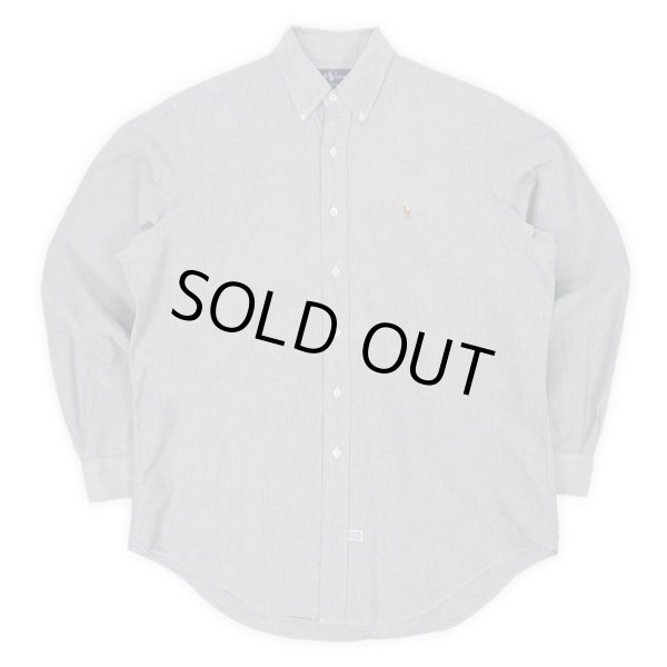 画像1: Early 90's Polo Ralph Lauren ボタンダウンシャツ "GRAY OXFORD" (1)